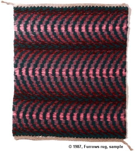 Furrows rug, sample